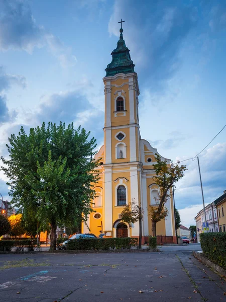 Lucenec Slovakia August 2018 Church Main Square Lucenec Slovakia — Stock Photo, Image