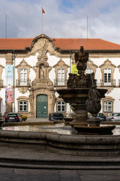 City Hall Historic Building Central Square Braga Portugal — Stock Photo, Image