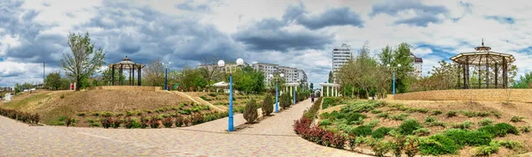 Yuzhne Oekraïne 2020 Badplaats Park Stad Yuzhne Oekraïne Panoramisch Uitzicht — Stockfoto