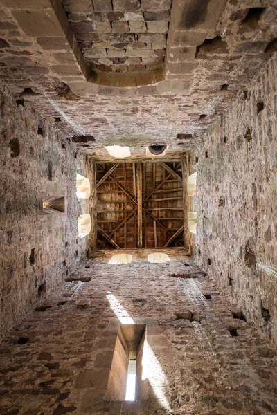 Campanario Interior Iglesia Villacantid Cantabria — Foto de Stock