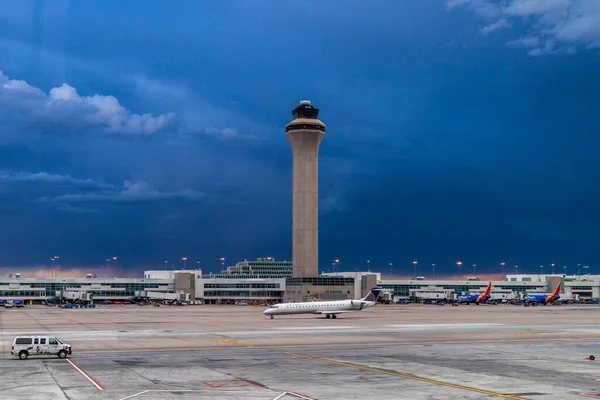 Vista Aeroporto Cidade Barcelona — Fotografia de Stock