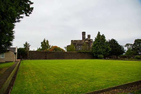 Ruïnes Van Het Kasteel Van Stad Van Meest Prachtige Lucht — Stockfoto