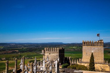 İspanya, Carcassonne Ortaçağ şehrinin manzarası