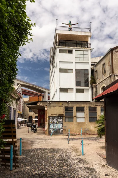 Beautiful View Building Art Stores Factory Central Lisbon Portugal — Fotografia de Stock