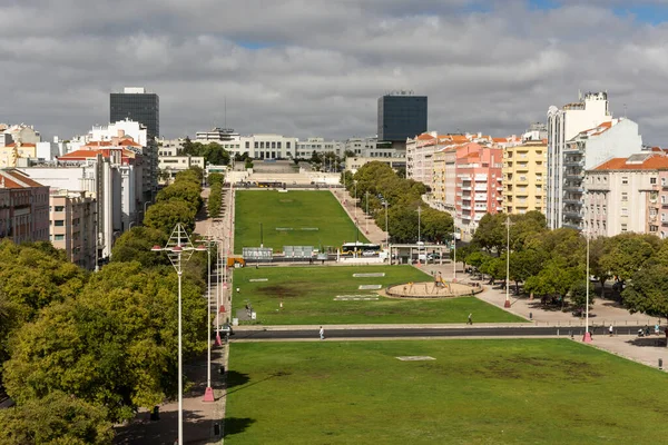 Beautiful View Green Area City Buildings Central Lisbon Portugal — Stock Photo, Image