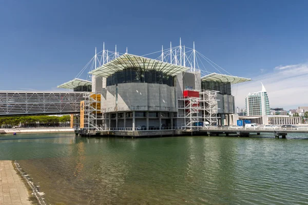 Bela Vista Para Moderno Edifício Oceanário Área Parque Das Nacoes — Fotografia de Stock