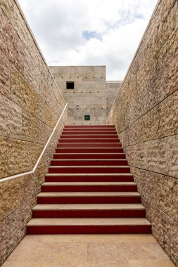 Lizbon, Portekiz 'in merkezindeki CCB Müzesi şehir binasına güzel bir manzara