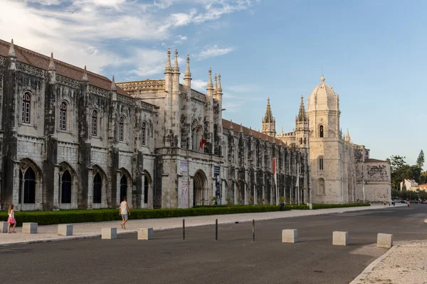 Bela Vista Para Antigo Edifício Histórico Cidade Mosteiro Jerónimos Centro — Fotografia de Stock