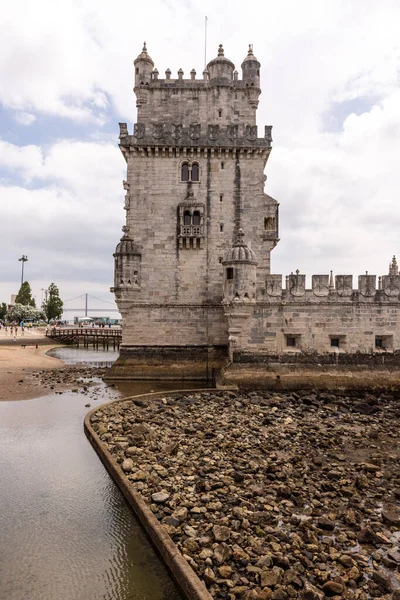 Krásný Výhled Starou Historickou Budovu Belem Tower Lisabonu Portugalsko — Stock fotografie