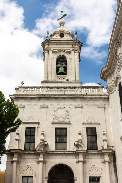 Gyönyörű Kilátás Régi Történelmi Templom Város Épület Lisszabon Központjában Portugália — Stock Fotó