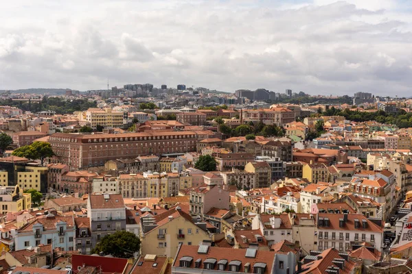 Schöner Blick Auf Alte Historische Gebäude Zentrum Von Lissabon Portugal — Stockfoto