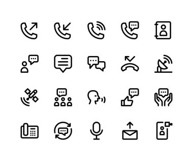 İletişim hattı simgeler