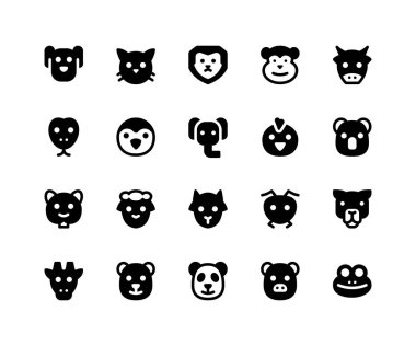 Hayvan Yüz Glyph Simgeler