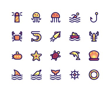 Deniz Dolgulu Hat Simgeleri