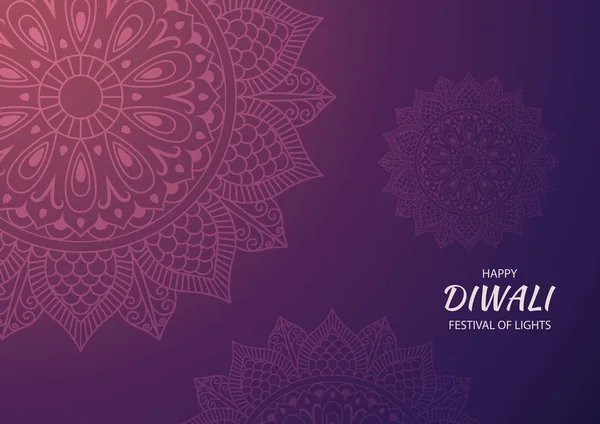 Mutlu Diwali Hindu Festivali afişleri, kart. Vektör illüstrasyonu