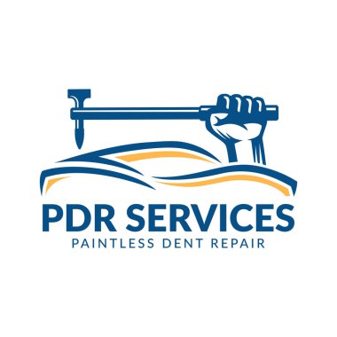 Paintless Dent Repair logosu, Pdr servis logosu, otomotiv şirketi