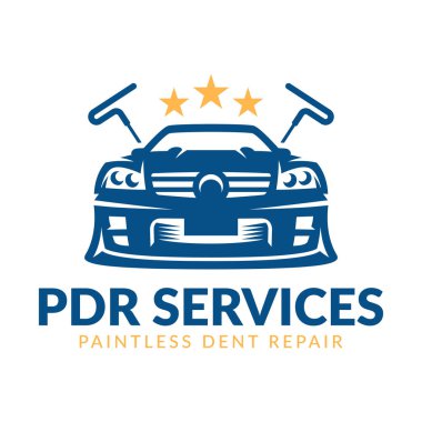 Paintless Dent Repair logosu, Pdr servis logosu, otomotiv şirketi