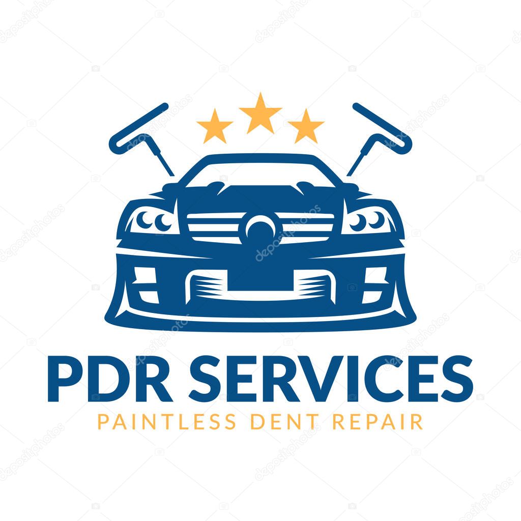 Paintless Dent Repair logo, PDR service logo, automotive company