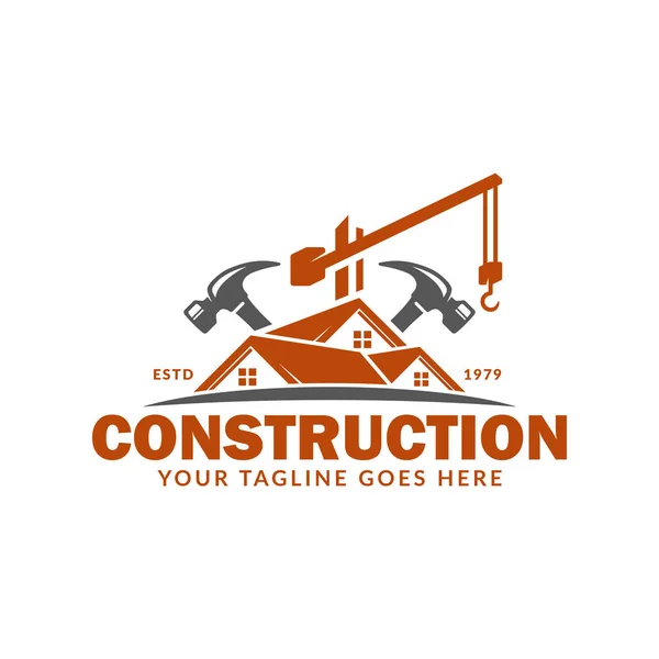 İnşaat Logo Tasarım Şablonu Vektörü, İnşaat, Gayrimenkul