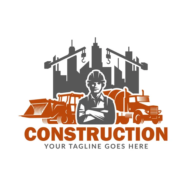 Vector of Construction Logo Design Template, suitable for Construction, Real Estate — Stock Vector