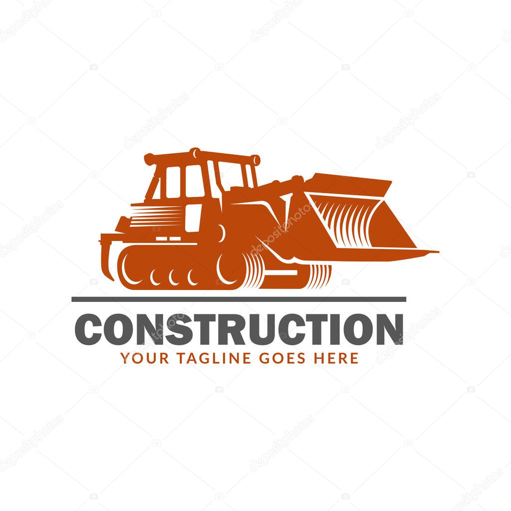 Construction logo template, suitable for construction company brand, vector format and easy to edit
