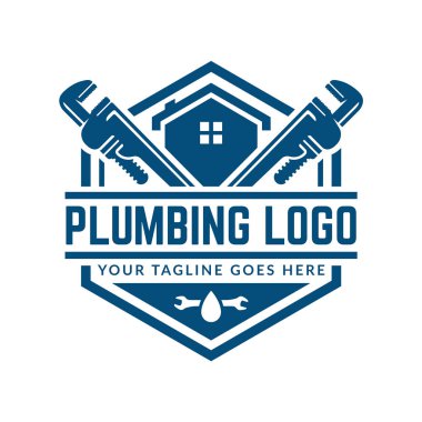 Tesisat logosu şablonu, özelleştirmesi kolay