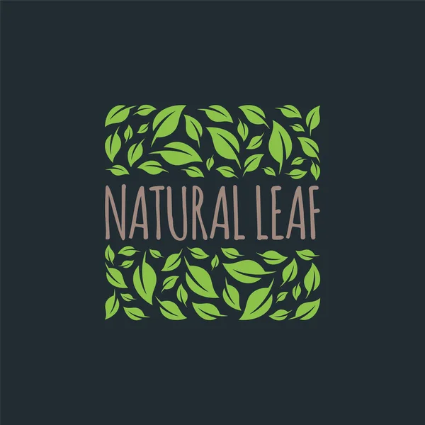 Natural Leaf, șablon de design al logo-ului Leaf, ușor de personalizat . — Vector de stoc