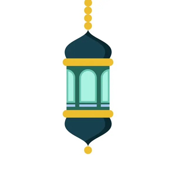 Islamisk Stil Färgade Lykta Vektor Illustration Grafisk Design — Stock vektor