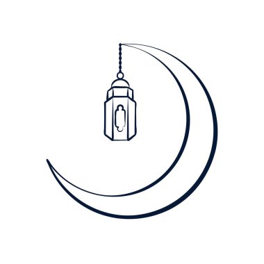 Hilal Fener Ana Hattı Vektör Çizimi Grafik Tasarımı