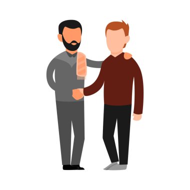 Müslüman İnsanlar Dostluk Vektörü Resmetme Grafik Tasarımı