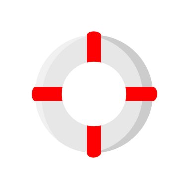 Life Saver Wheel Yaz Malzemeleri Simge Vektör İllüstrasyon Grafik Tasarım Şablonu