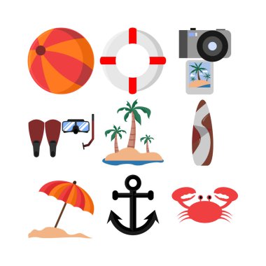 Yazla İlgili Şeyler Simge Vektörü Resmetme Grafik Tasarım Şablonu Ayarları