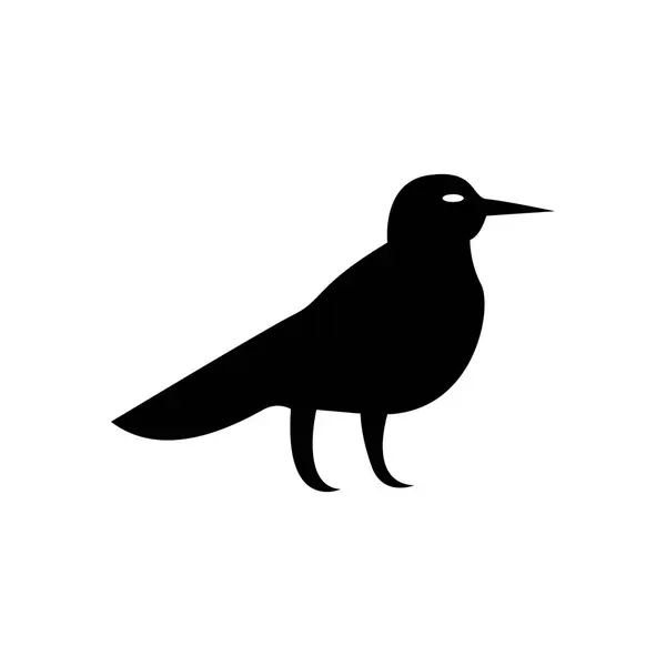 Halloween Crow Icon Vector Illustration Graphic Design Template — Stock Vector