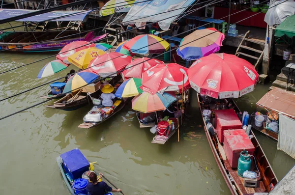 Amphawa Samut Songkhram Thailandia Feb Gruppo Commercianti Sel — Foto Stock