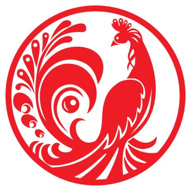 ısı kuş Rusça vektör süsleme