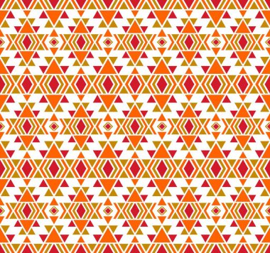 Amerikan modeli. Geometrik sorunsuz süsleme. Halk bir dekor vektör Illustration. EPS formatı.