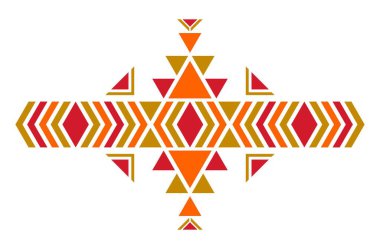 Amerikan modeli. Geometrik sorunsuz süsleme. Halk bir dekor vektör Illustration. EPS formatı.