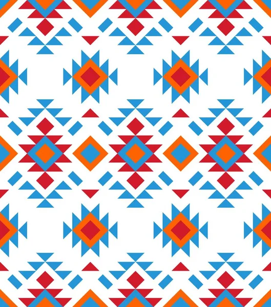 Amerikan modeli. Geometrik sorunsuz süsleme. Halk bir dekor vektör Illustration. EPS formatı.