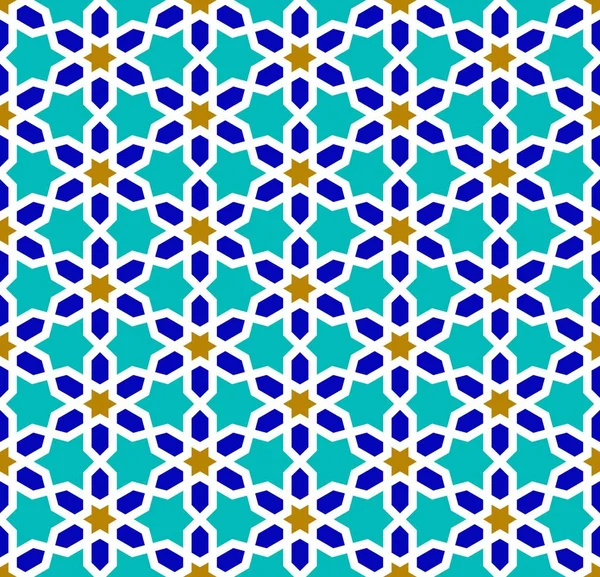 Mosaïque Arabe Modèle Sans Couture Islamique — Image vectorielle