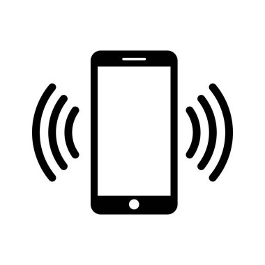 Siyah beyaz telefon simgesi. Telefon simgesi. Vektör çizim.