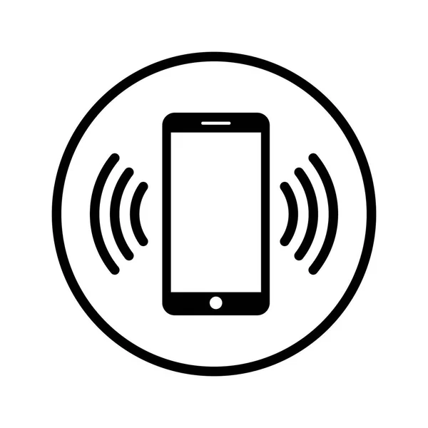Siyah beyaz telefon simgesi. Telefon simgesi. Vektör çizim.