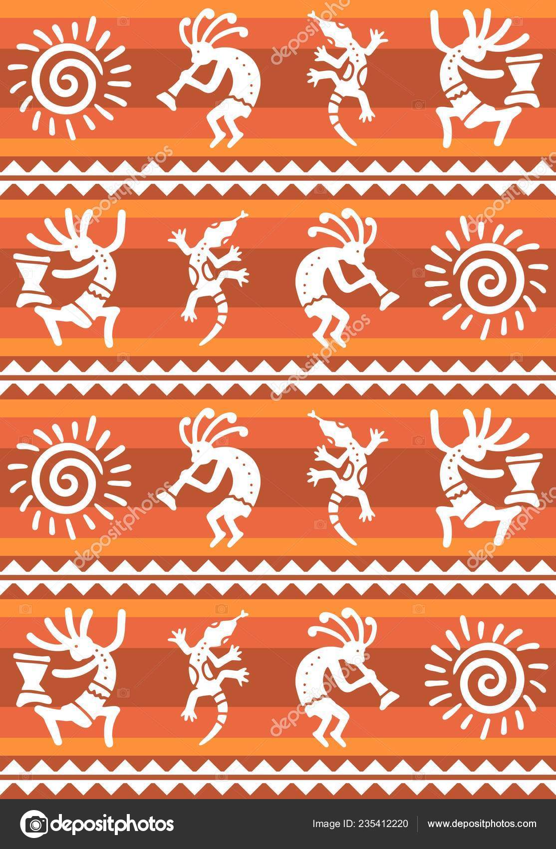 Kokopelli Stockvektoren Lizenzfreie Illustrationen Depositphotos