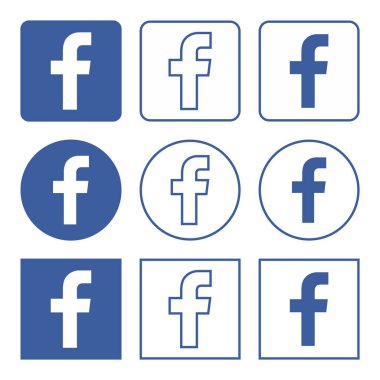 Facebook logo simge vektör