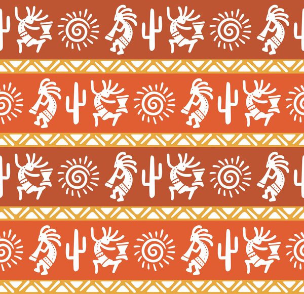 American pattern. Ethnic seamless ornament.