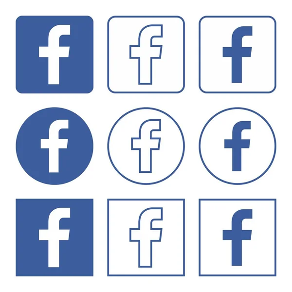 Facebook Logo Icon Vector — Stock Vector