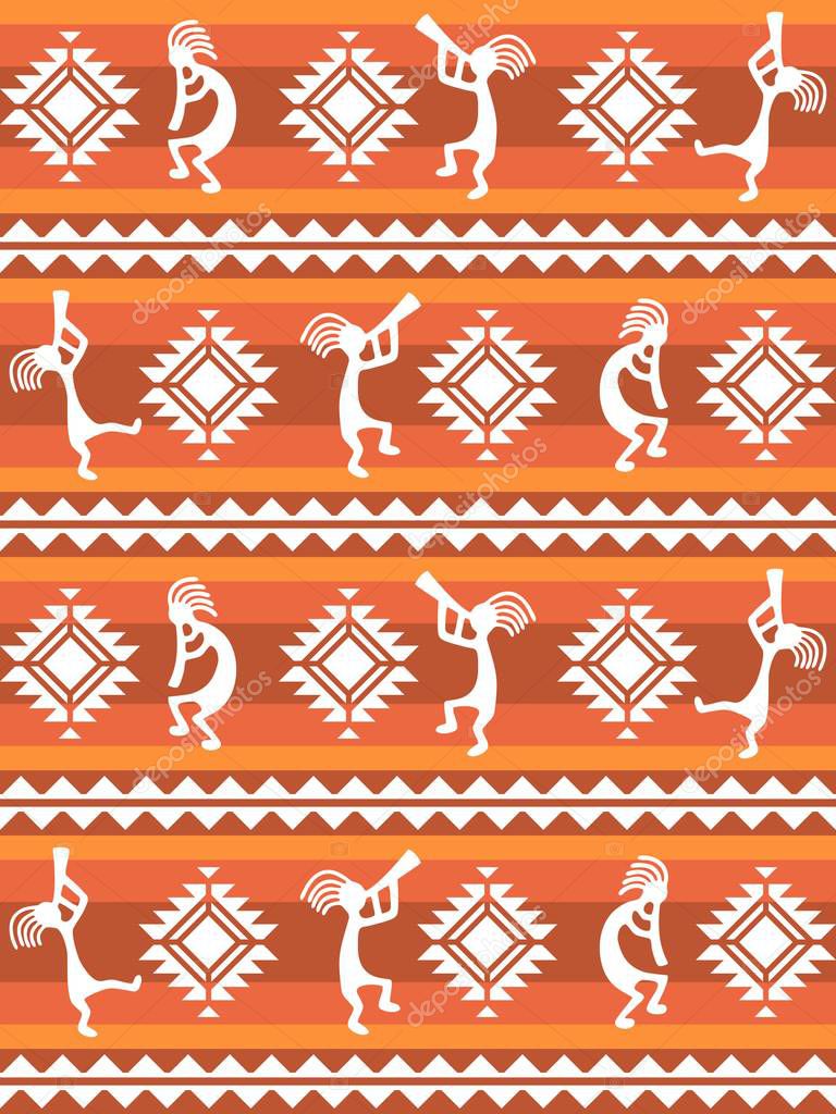 American pattern. Ethnic seamless ornament.