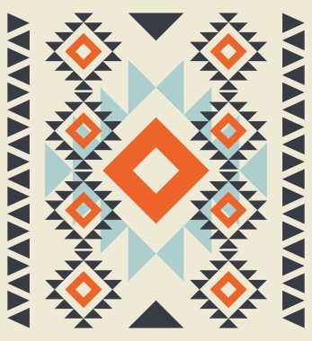 Navajo desen. Vektör halk Amerikan geometrik sorunsuz süsleme. Tekstil, kitap kapakları, üretim, duvar kağıdı, baskı, hediye paketi için dekoratif ve tasarım öğeleri.