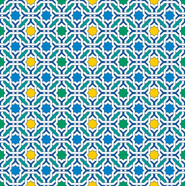 Arapça sorunsuz Mozaik Desen geometrik doku arka plan. İslam dekoratif ve tasarım öğeleri için tekstil, kitap kapakları, üretim, duvar kağıdı, baskı, hediye paketi.