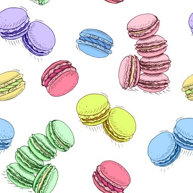 Tatlı makarnavektör illüstrasyon, fırın kartı