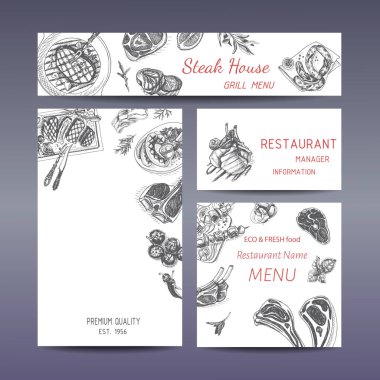 et afiş vektör illüstrasyon kroki